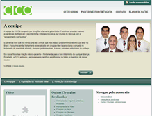 Tablet Screenshot of cicocirurgia.com.br